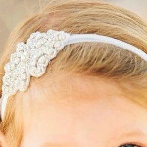 Rhinestone hairband flower girl hairband wedding hairband